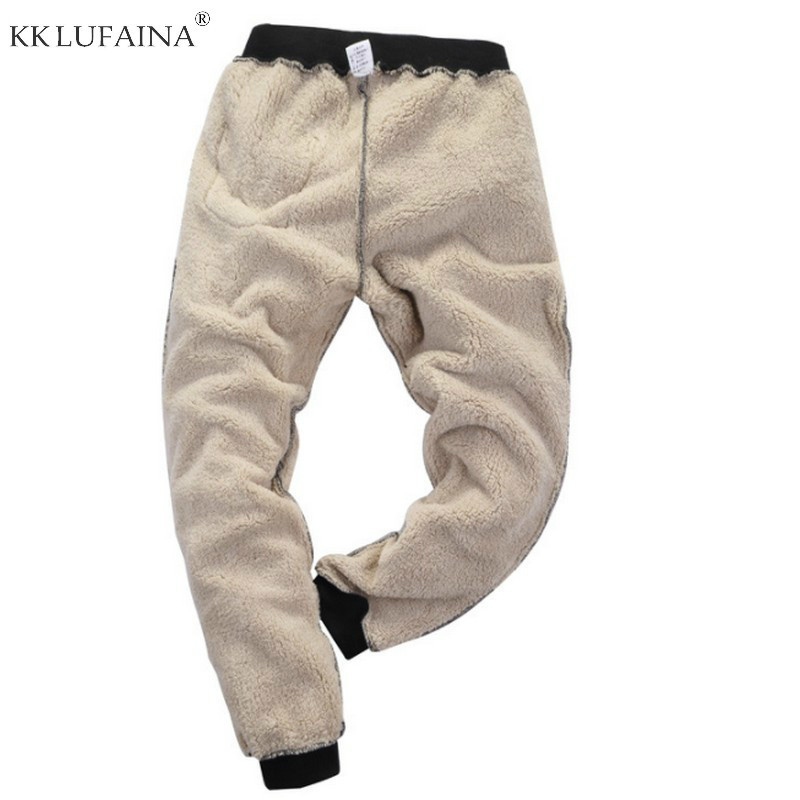 

Men's Winter Super Warm Pants Outside Fleece Joggers Thicken Sweatpants Heavyweight Zipper Trousers Streetwear Men L 6XL 7XL 8XL, Gray straight cuff