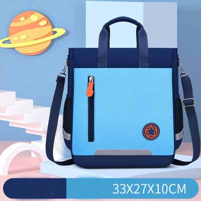 

2020 Children Messenger Bags Kids School Supplies Boys and Girls Cram Bags Solid Color High Quality School-bags 2020 New Style 4 Colors, Blue1