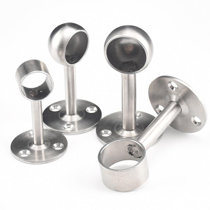 22mm Stainless Steel Hanger Wall Bracket energy saving Cloth Rod Towel Rack Holder Fixed Flange House Furniture Closet Bathroom Hardware-image-403798461