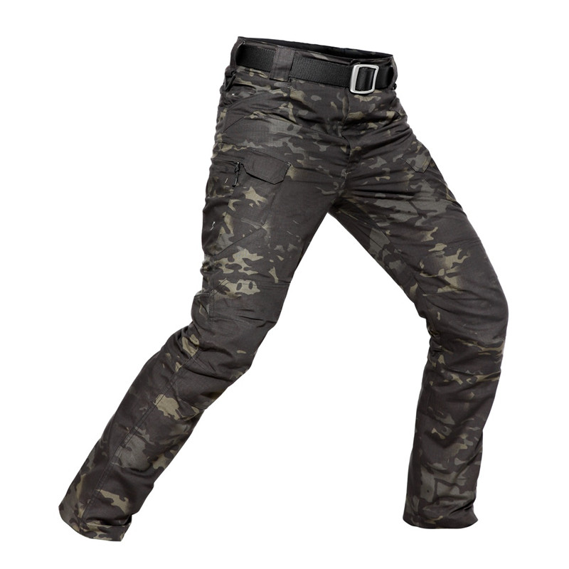 

City Tactical Pants Men Combat SWAT Army Pants Male Cotton Multi Pockets Stretch Flexible Cargo Trousers Camouflage, Cpbk 1012