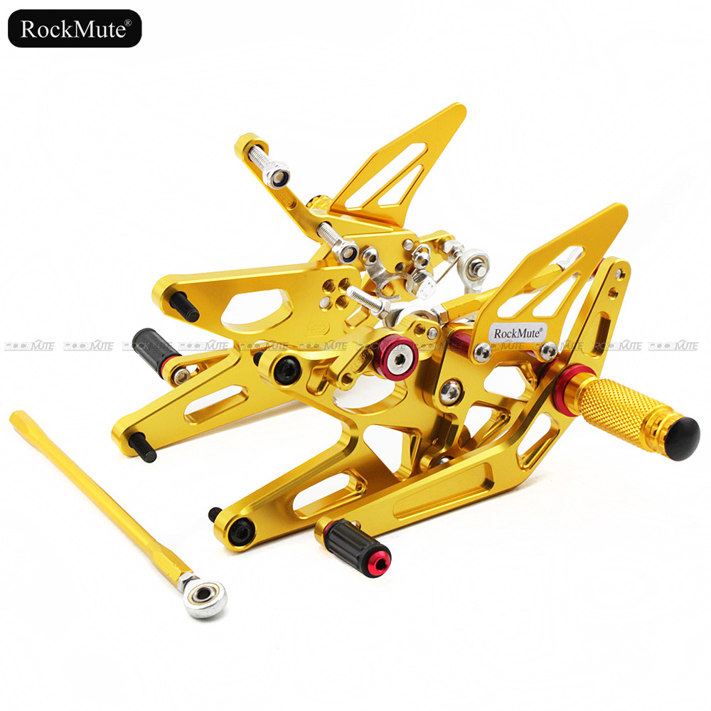 

For YZF R1 2004 2005 2006 Motorcycle CNC Aluminum Adjustable Rearset Rear Set Foot Pegs Pedal Footrest YZF-R1