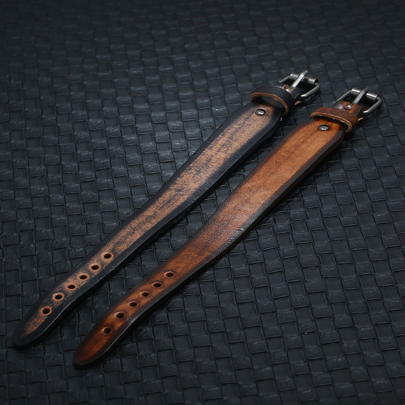 

Retro Punk Simple Fashion Wide Leather Charm Bracelets Handmade Bangle For Men Women Party Club Decor Jewelry