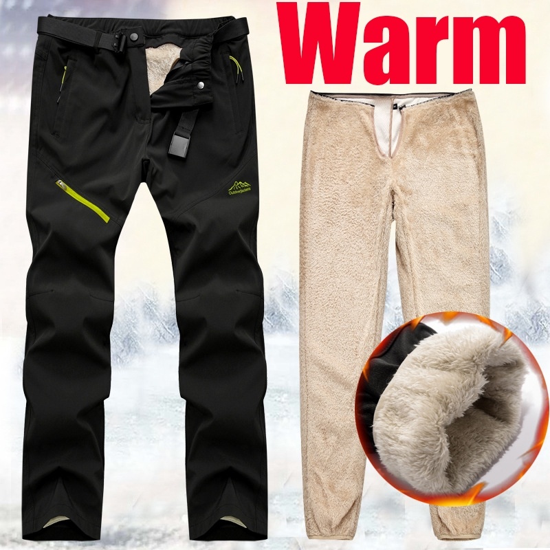 

Winter Warm Men Sweatpants Casual Inner Fleece Jogger Trousers Mens Streetwear Pencil Cargo Pants Drawstring Straight Slim Fit, Wish1171 grey