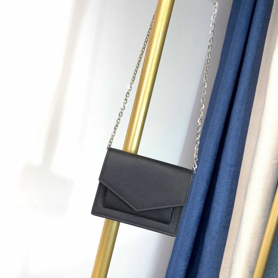 

High end customized European and American classic leisure fashion One Shoulder Messenger portable mini leather bag c341 double zipper bag, Subject to pictures