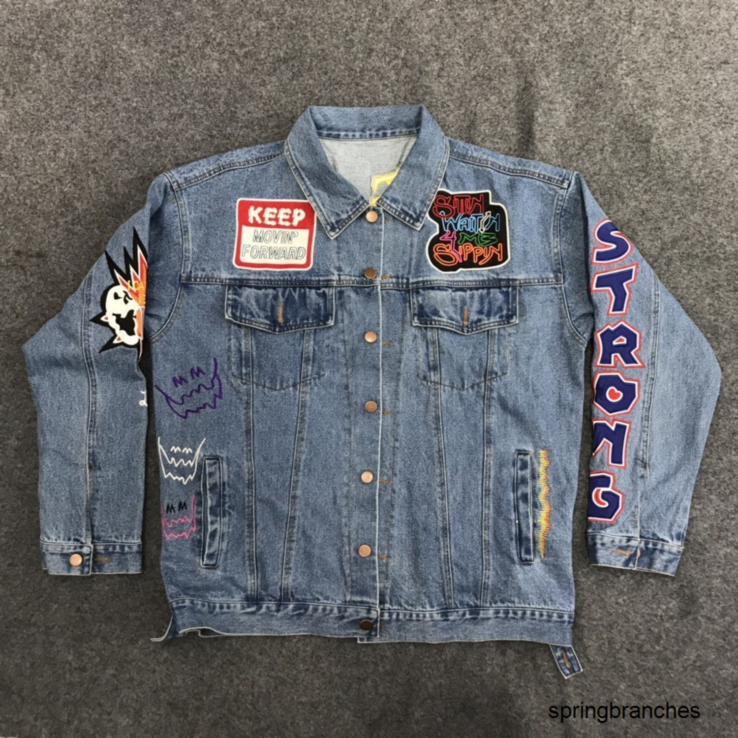 casacos de ganga personalizados