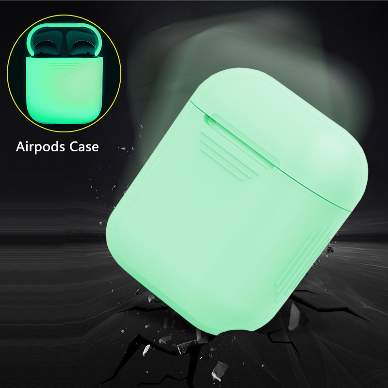 

Glowing in dark Cell Phone Handsets Earphone Silicone Case for AiPo Luminous shockproof Protector Sleeve for AiPo Earphone box accessories Silicone Cover