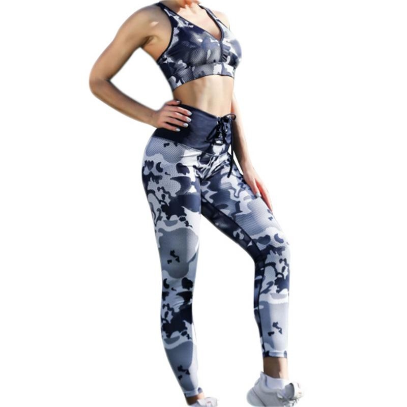 

Sport Women Set Yoga Sportswear Fitness Sport Suit Tracksuit Women Camouflage Yoga Leggings Workout Clothing Gym Clothes #932770, As pictures (#1028)