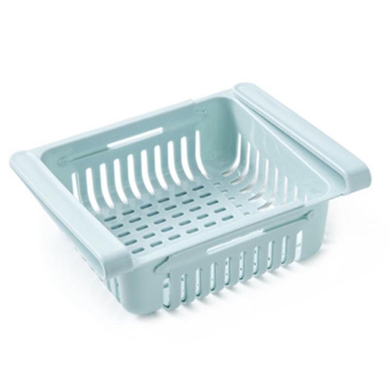 

Refrigerator plastic storage basket retractable drawer refrigerator storage box preservation box basket