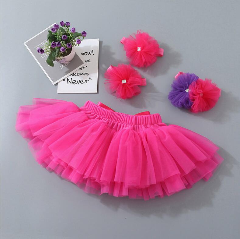 2PCS Baby Outfit Birthday Girl Kid Top T-Shirt Tutu Jupe Pettiskirt robe de soirée