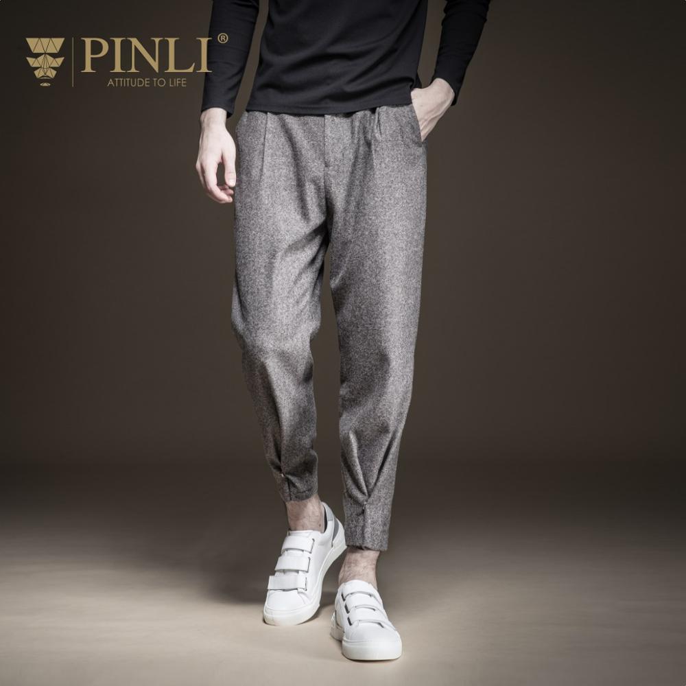 

Jogger Harem Pants Mid Skinny Sweatpants Pinli Product Set New Men's Casual 2019 Winter Feet Thick Haroun Cloth Beam Foot Long, See chart