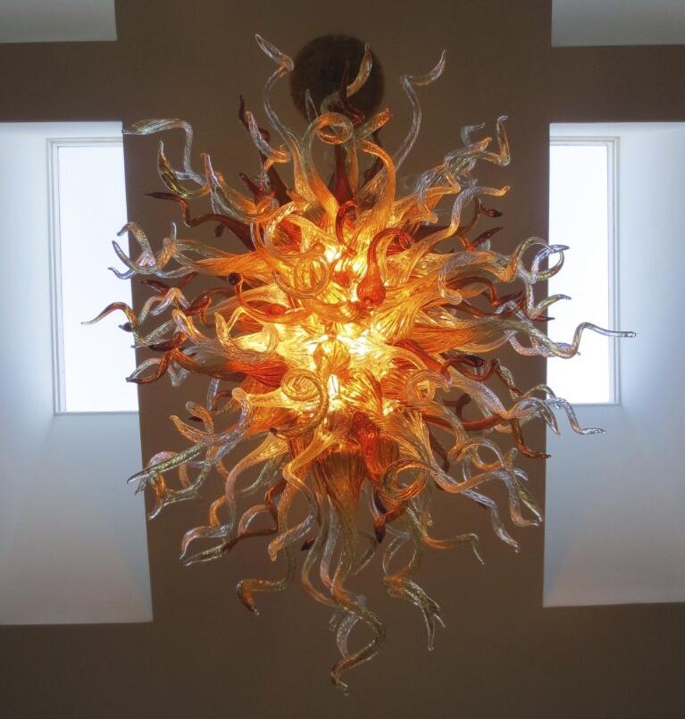 

Lamps Hand Made Art Chain Chandeliers Lighting Italian Ceiling Hanging Lamp LED Lights Murano Blown Glass Pendant Chandelier Light