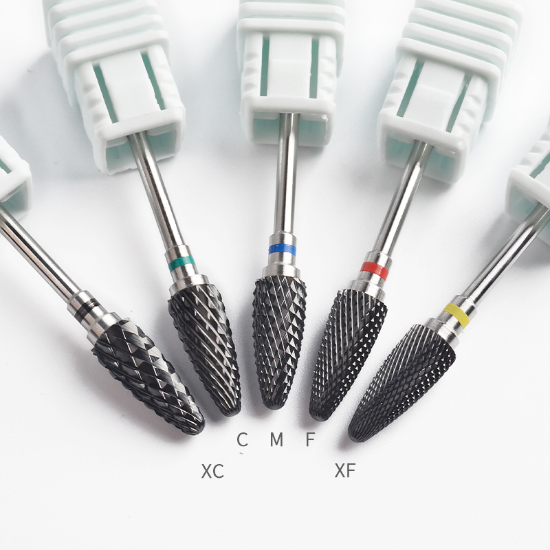 

1pc Ceramics Drill Bits For Manicure Milling Machine Nail Art Electric Polishing Tools Accessories Gold Stainless Steel Axle