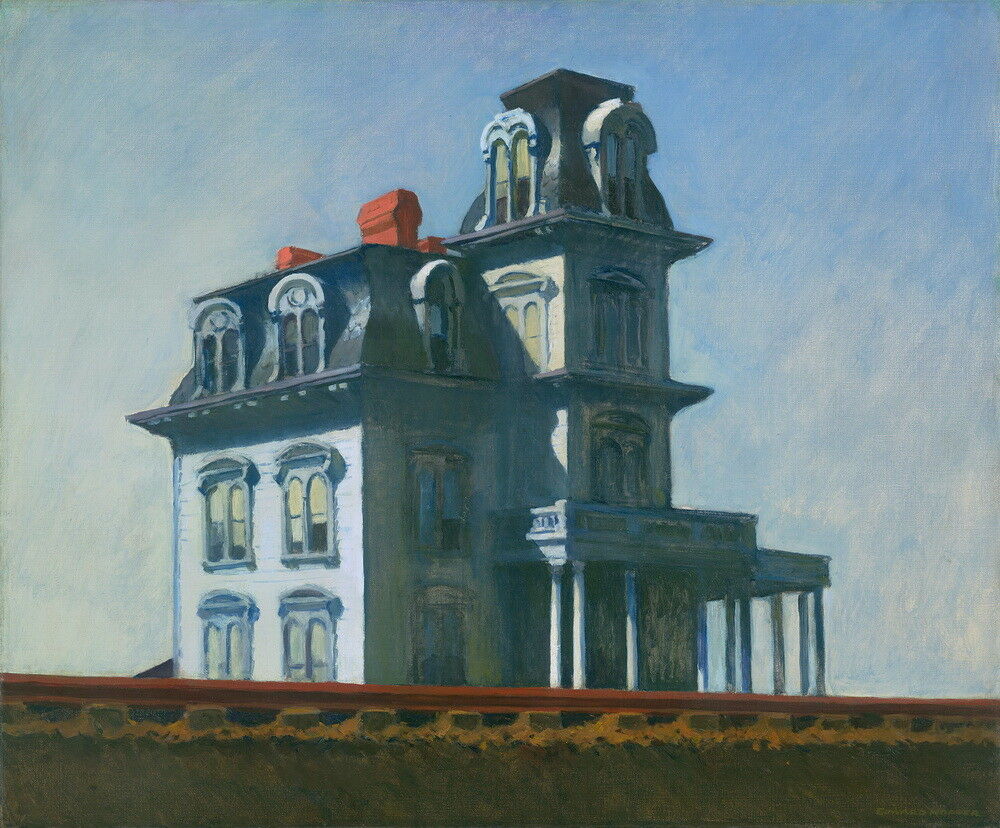 

Edward Hopper The House By The Railroad Home Decor Handpainted & HD Print Oil Painting On Canvas Wall Art Canvas Pictures 200208