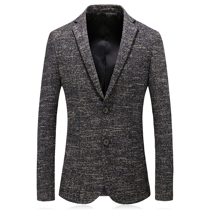 

2020 New style Classic high quality blazers men jacket thicken coats fashion Men' single breasted casual business blazer, Gray