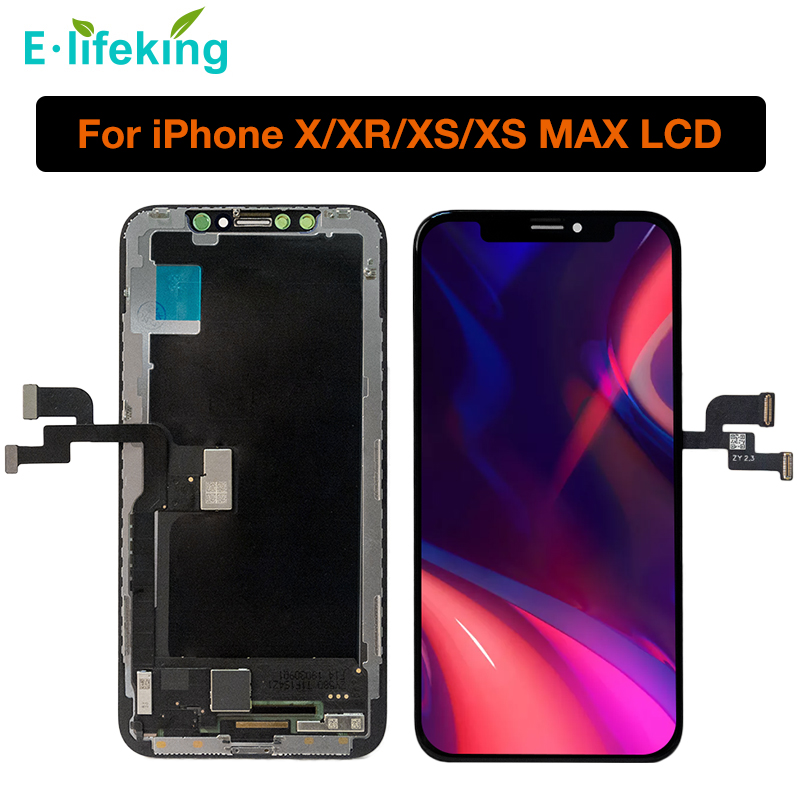 

AMOLED Screen For iPhone X XS XR XS MAX LCD Display Touch Screen Digitizer Assembly OEM Replacement TFT 100% Tested For iPhone X 5.8"