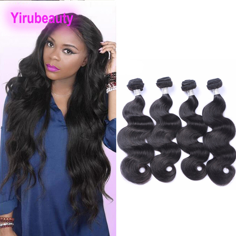 

Brazilian Human Hair 4 Bundles Body wave Straight Hair Double Wefts Hairs Extensions Bundle 4 pieces/lot 95-100g/piece