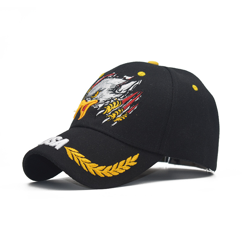 

LIBERWOOD United states NAVY hat with Olive Embroidered baseball cap hat native pride eagle feather cap US eagle unisex