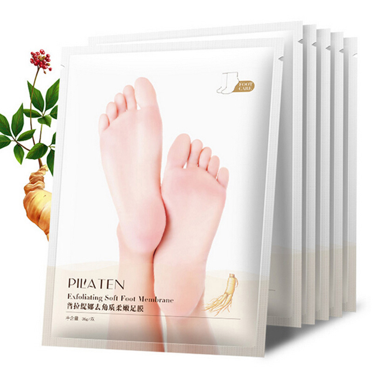 

1Pair PILATEN Exfoliating Treatment Foot Mask Socks For Pedicure Baby Peel Feet Masks Skin Care Cosmetics Peeling