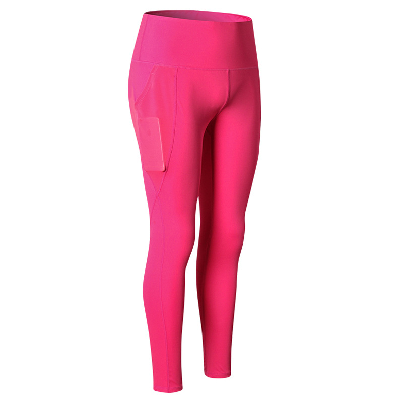 

Women' fitness trousers mesh pockets yoga running training tight elastic quick-drying sports trousers High Elastic Leggings New