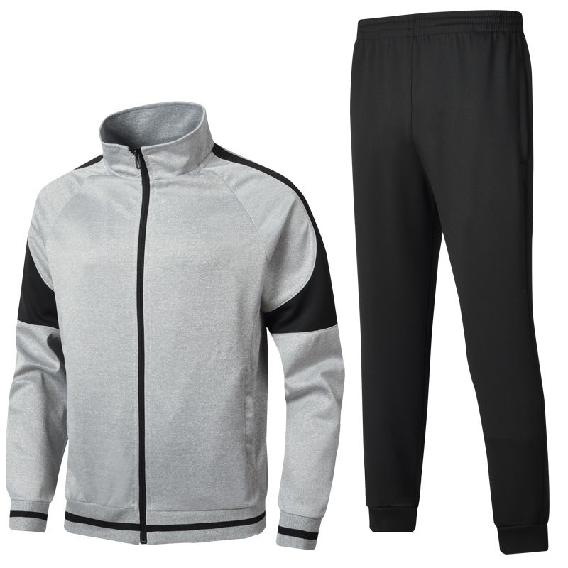 

Spring Autumn Men Running Sets Sportswear Suit Sweatshirt Men's Patchwork sporting Jackets + Pants 2pcs Tracksuit man Clothing, Blue