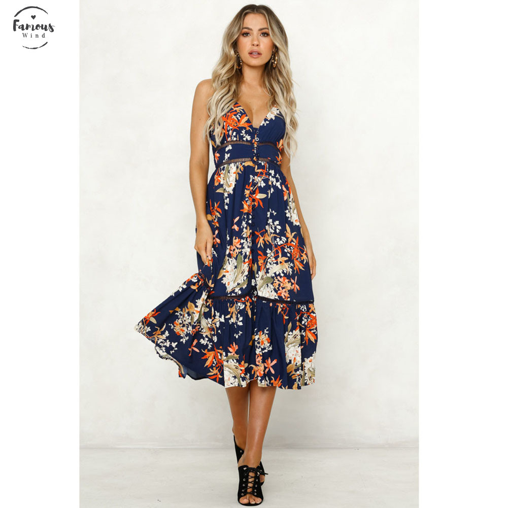 bohemian midi dress