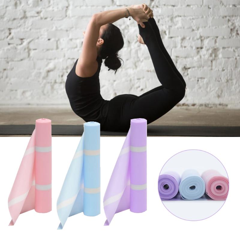 

Two Color Yoga Rally Elastic Band Stretch Resistance Band Pull Rope Strength Resistance Rubber Pilates Exercise Training, Blue