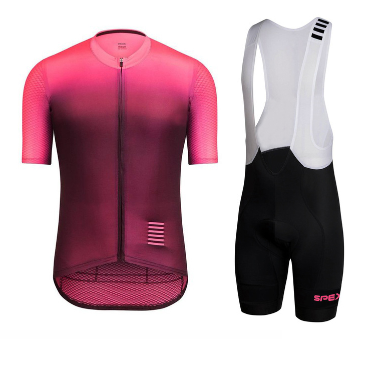 

SPEXCEL 2020 colourburn pro team aero cycling jersey+pro team bib short kit new fabric coolest Suitable for hot summer