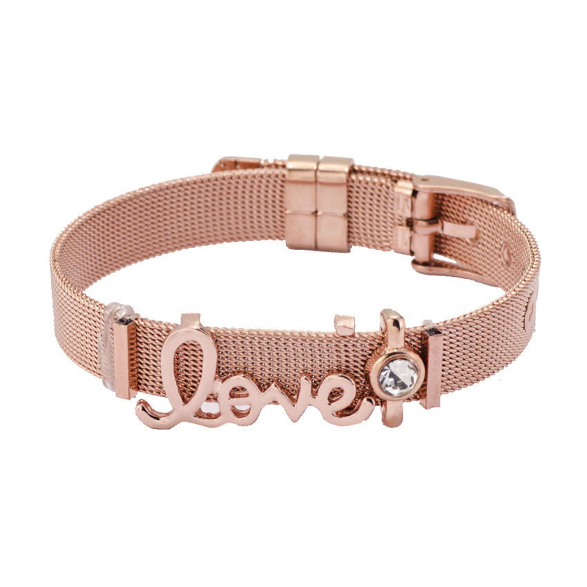 

Keeper Series Bracelet Love Letter Bracelet Stainless Steel Diy Hand Decorate