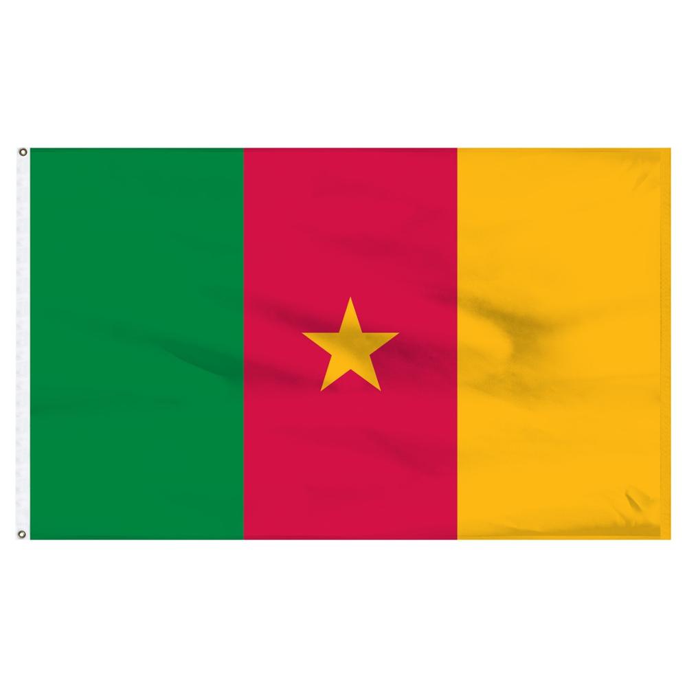 

Cameroon Flag 3x5FT 150x90cm Polyester Printing Indoor Outdoor Hanging Hot Selling National Flag With Brass Grommets Free Shippin