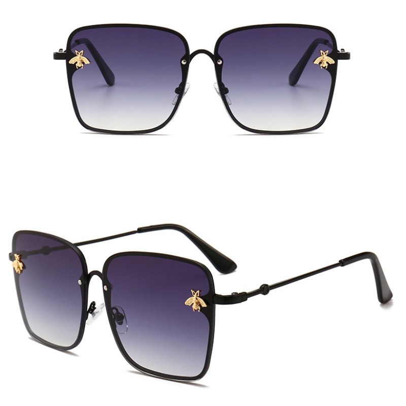 

Fashion Oversize Square Sunglasses 2019 Fashion Women Metal Frame Gradient Sun Glasses Female Shades Glasses UV400 1843