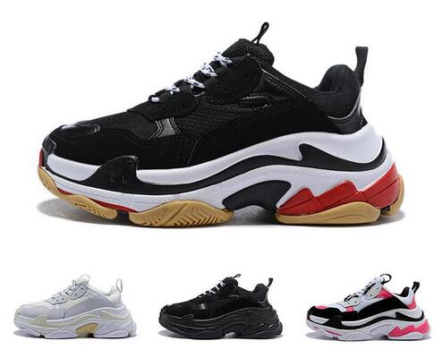 Fashion Designer Paris 17FW Triple-S shoes Triple S Sneakers Desi Luxury Dad Shoes for Men's Women Beige Black Casual 36-45