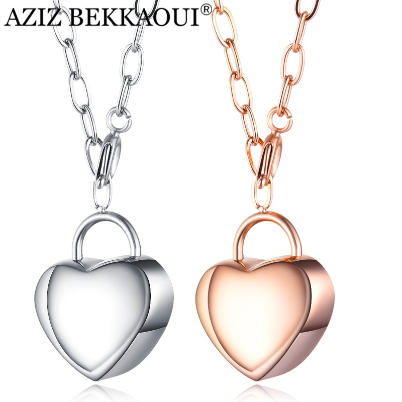 

Charm Bracelets AZIZ BEKKAOUI Stainless Steel Girl Love Pendant Necklace Women's Stylish Titanium Lady's Woman Jewelry Lover Gift