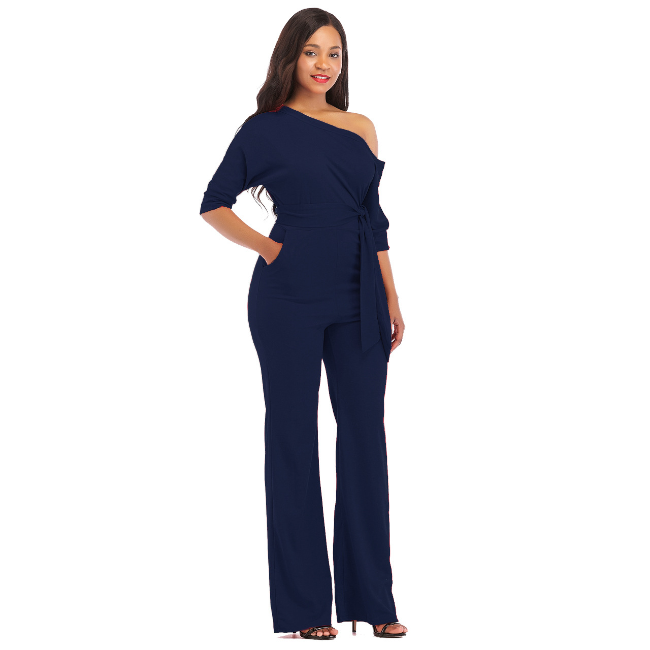 navy blue romper pants