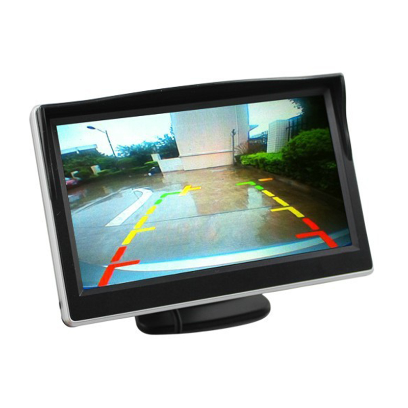 

New arrival 5 Inch TFT LCD Car Monitor 16:9 480 x 240 Screen 2 Way Video Input Car Rearview Monitor for Security Backup Parking