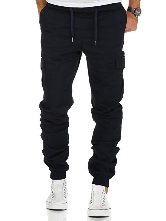

Hot Selling Spring And Autumn Men 4-Color Men Woven Fabric Light Board Non- Workwear Multi-pockets Casual Trousers, Army green