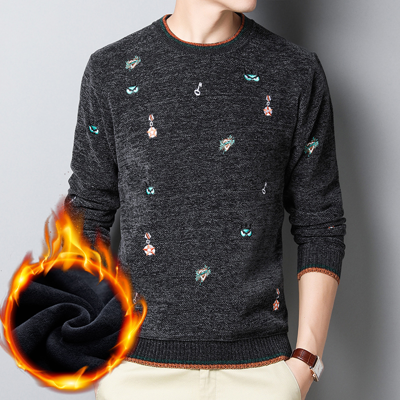 

Oukaboni winter sweater casual sweater England Style winter sweaters mens pullover sweaters, Black