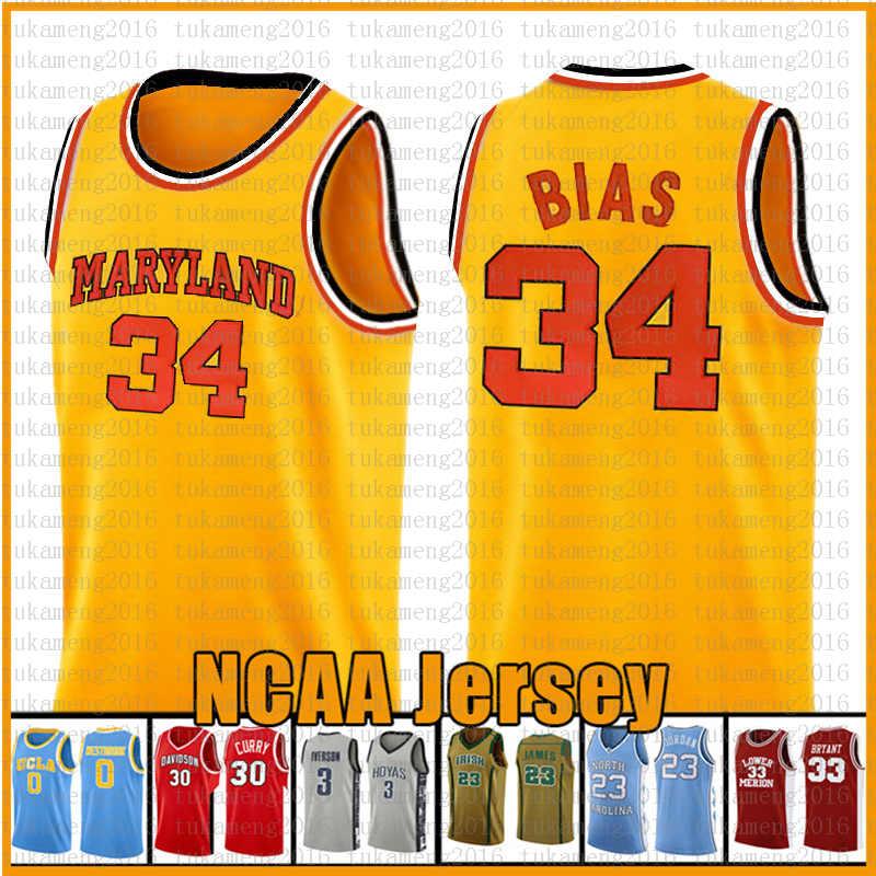 

34 Len Bias University of Maryland NCAA Basketball Jersey College Russell 0 Westbrook 32 Jimmer 31 Fredette 31 Reggie 31 Miller jerseys, Ncaa (gaozhong)