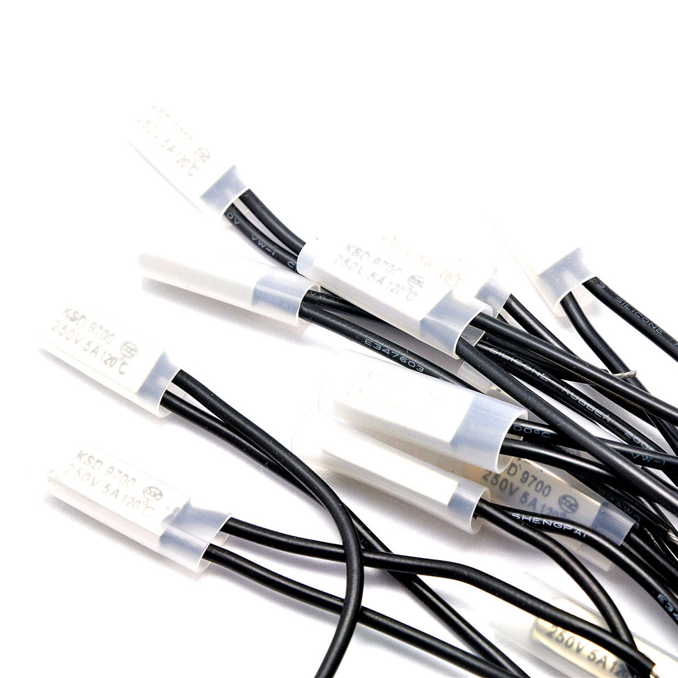KSD9700 120 degree Temperature control switch normally closed thermal protector 5A 250V-image-471539349