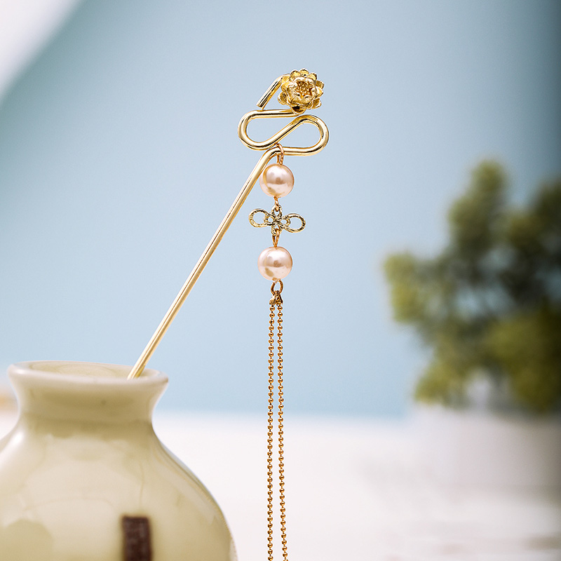 

Vintage Style Gold Color Hair Sticks Women Girls Hairpin Headwear Headpeice Chinese Style Hair Jewelry Accessories VL