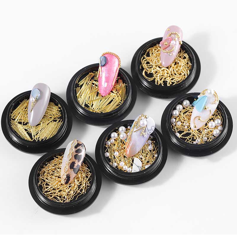 

RBAN NAIL 3D Nail Art Decorations Crystal Rhinestones Different Shape Nails Studs Rivet Mini Beads Decoration Tools