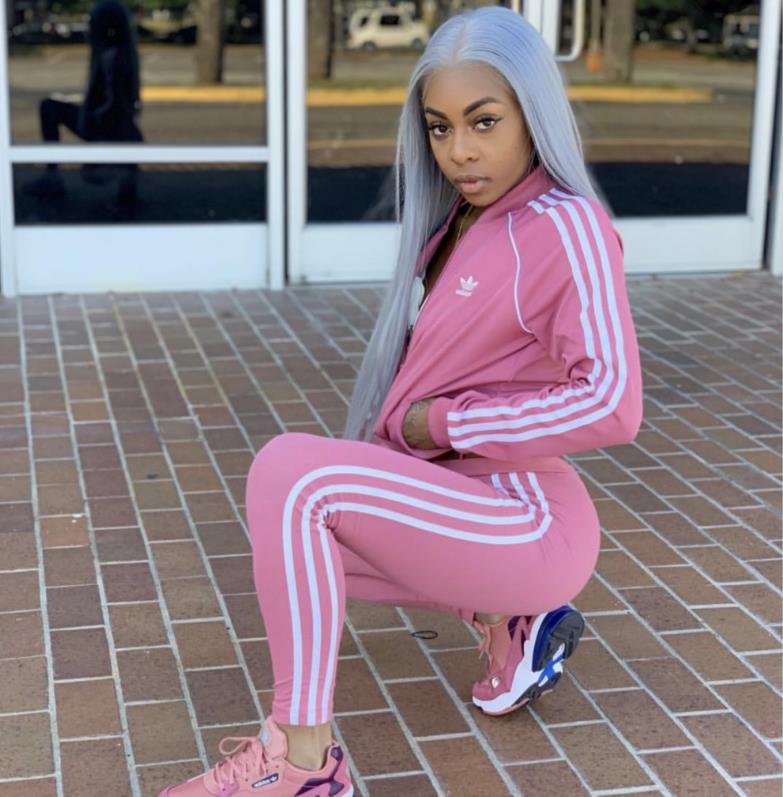 pink adidas sweatsuit womens