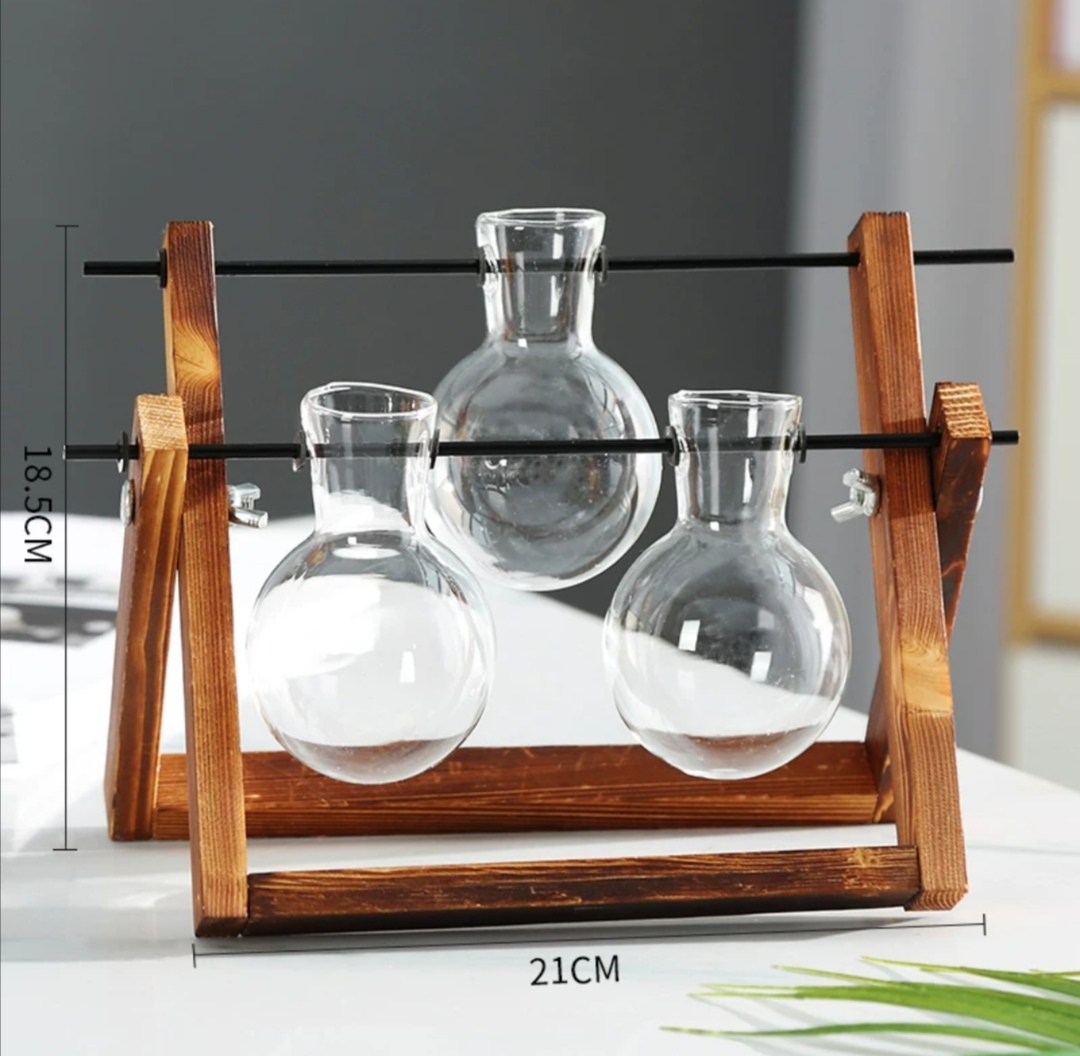 

Modern eGG Shape with wood frame Ceramic Vase for Home Decor Tabletop Vase black and white colors01