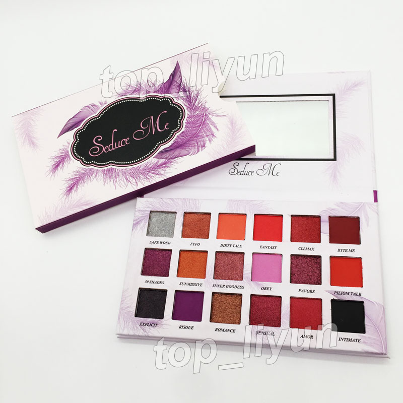 

Beauty eyeshadow Seduce me Eye shadow palette with mirror 18 colors makeup eyeshadow shimmer Matte Eyeshadow hills Palette