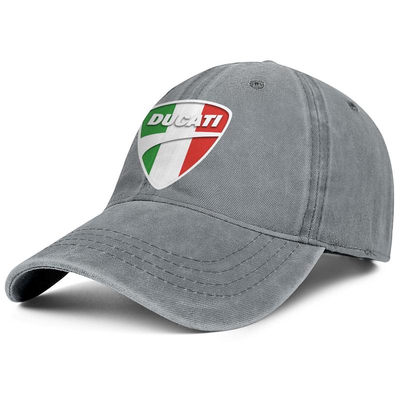 

Stylish Ducati Moto Italy Flag Unisex Denim Baseball Cap Blank Best Hats Logo red Color Scrambler Corse, Colorname1