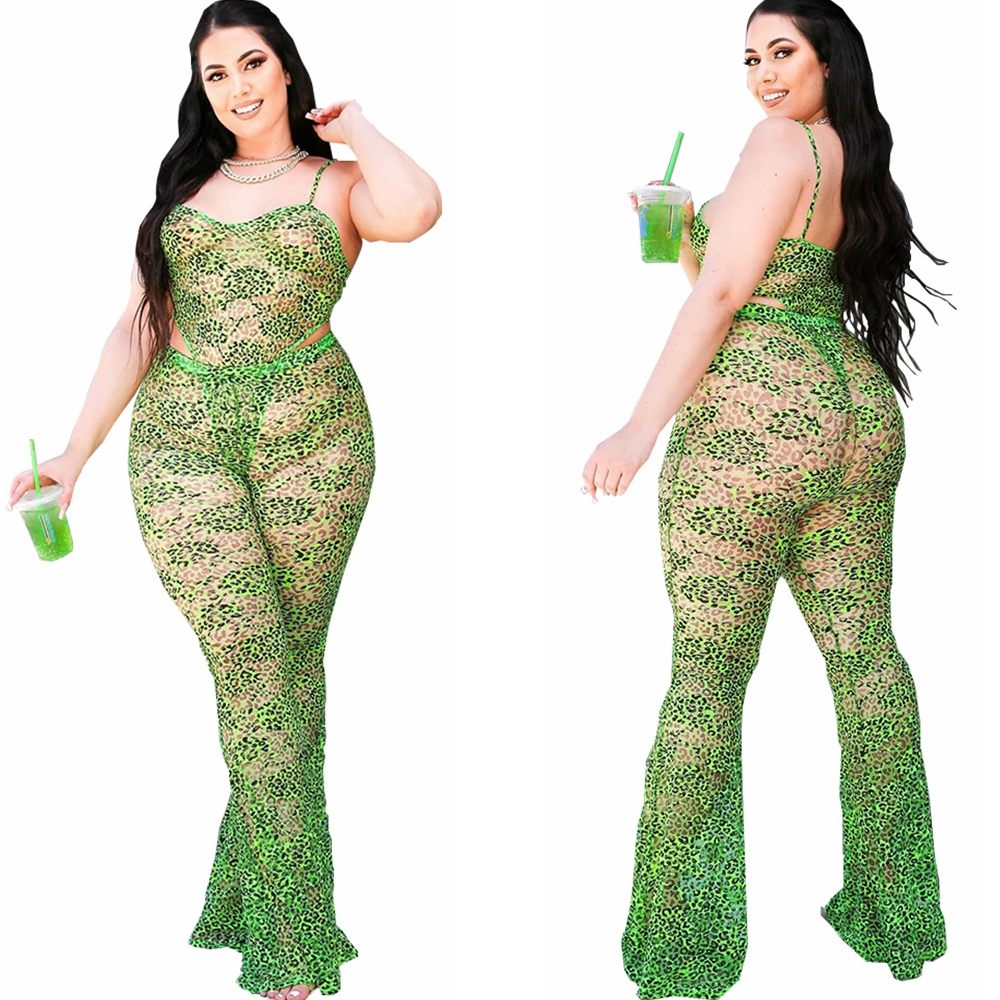 Haut de bikini + pantalon en gaze imprimée en peau de serpent à la mode pour femmes Sellout