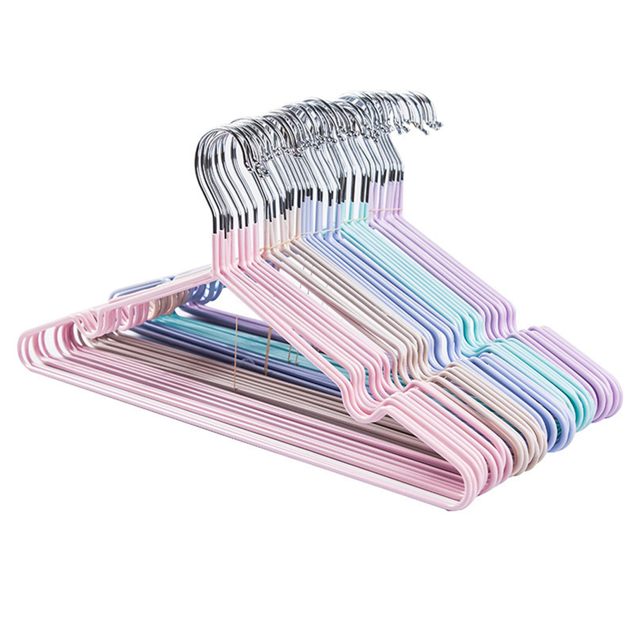 

Home Metal Hanger Windproof Anti-skid Clothes Hanging Waterproof Clothes Rack No Trace Clothing Support Durable Thicken Hanger Rack RRA1995