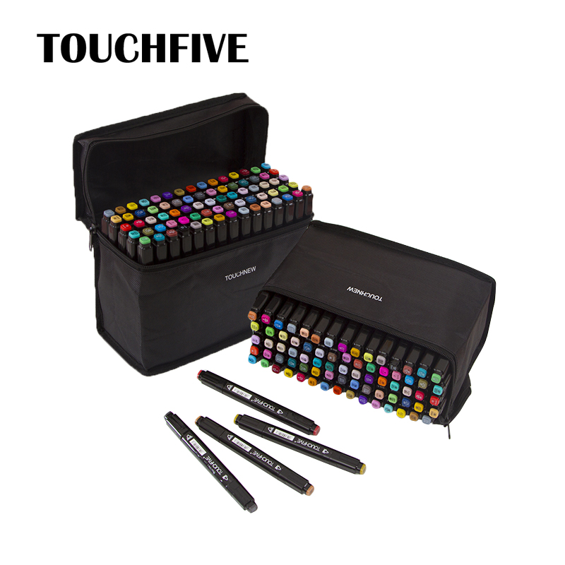 

Touchfive Colors Marker Pen Art Design Sketch Markers Drawing Painting Sketchbook 30 40 60 80 168 Colors Dual Tip Alcohol Marker