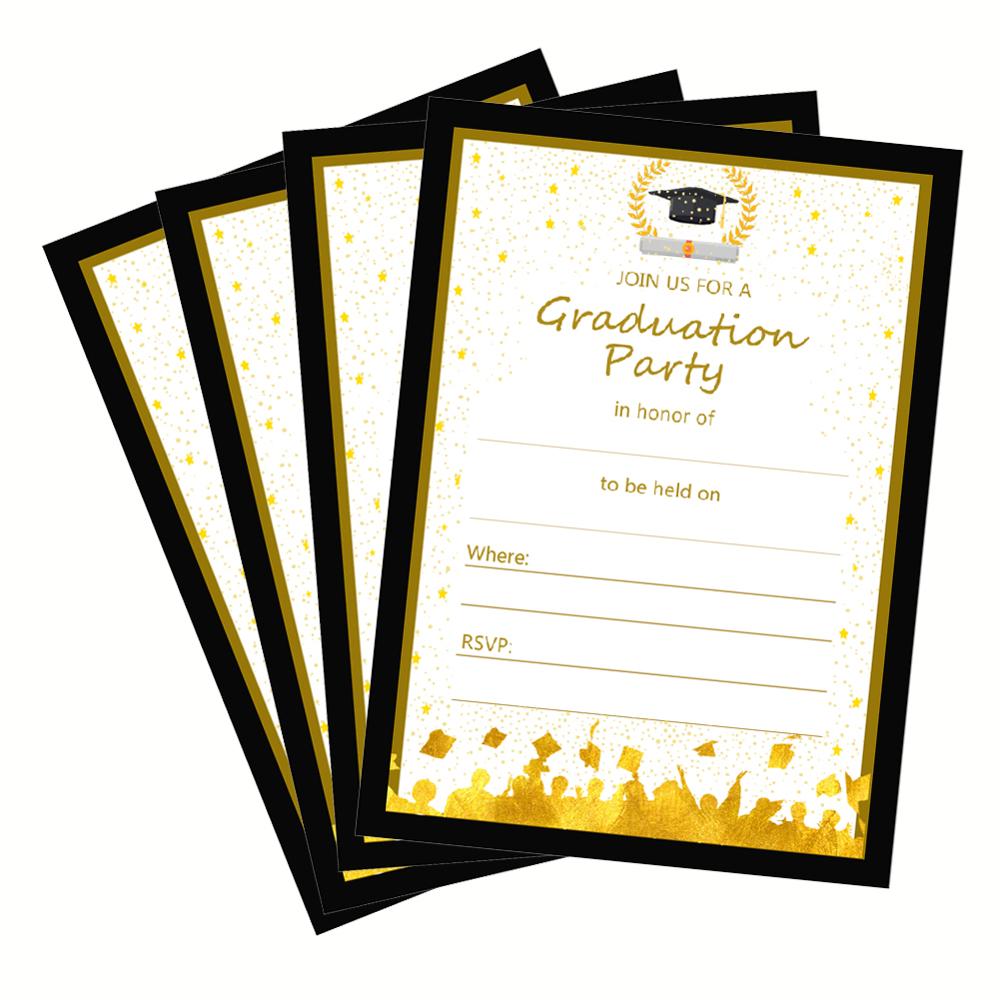 

Graduation Party Invitations Cards Grade Party Favors Paper Cards Supplies Decorations
