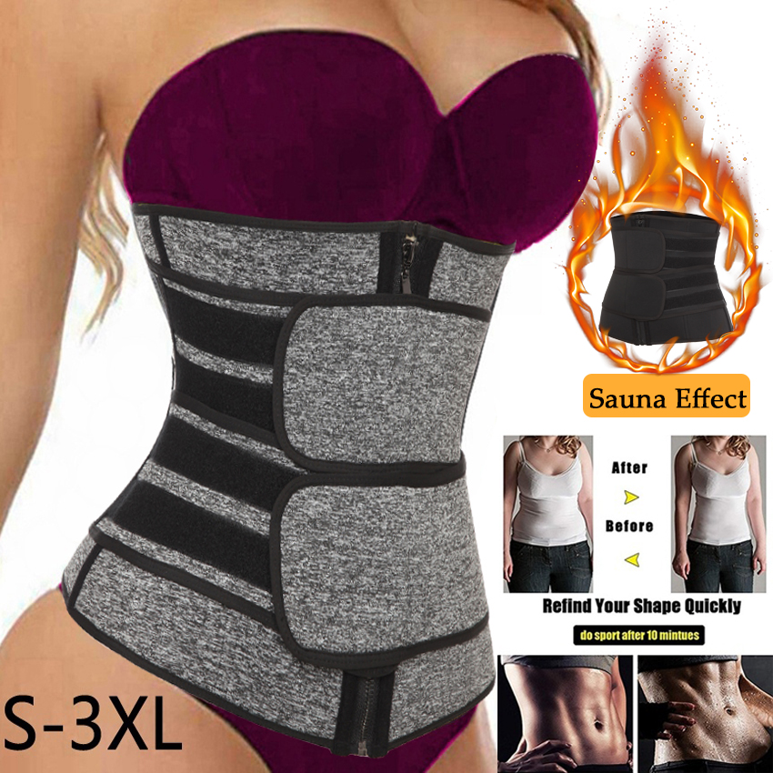 7 os en acier néoprène sueur taille formateur Corset tondeuse ceinture pour femmes perte de poids taille Cincher corps Shaper plus mince Fajas Co