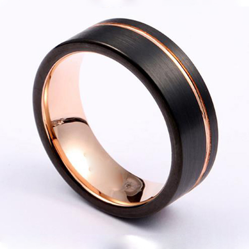 Black Wedding Rings For Men And Women Unique Black Wedding Rings Black Wedding Rings Mens Wedding Rings Tungsten Carbide Wedding Rings